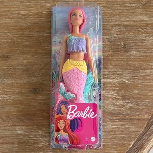 New In Box Barbie Mermaid Doll in Pink, Lavender and Yellow